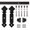 Quiet Glide Soft Close 72" Black Diamond Mini Single Barn Door Hardware NT.1310.05.08-72-SC - alternate 1